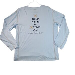 GAMEGUARD OUTDOORS Men's Long Sleeve‎ T-Shirt Xtreme Graphic Blue Size 2XL